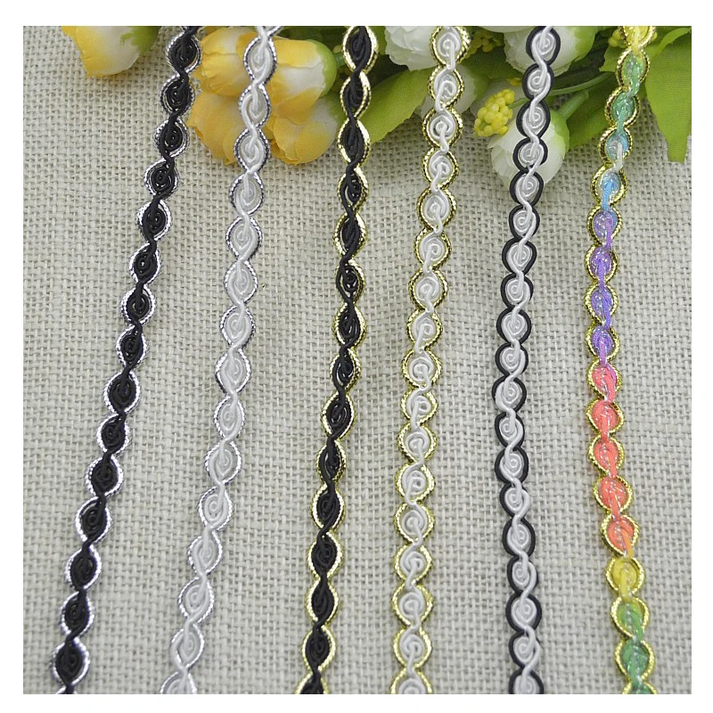 Free Shipping Cheap Curve Lace Sewing Lace Ribbon, High Quality S typle