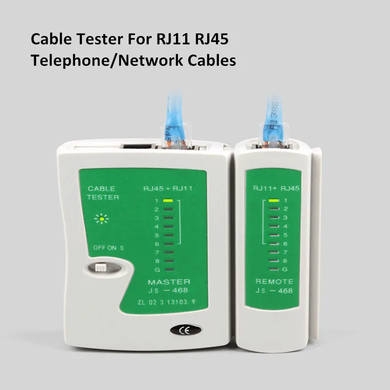 Сетевой кабель тестер RJ45 RJ11 Cat5e Cat6 UTP FTP LAN инструмент сети ручной телефонная проводка линии детектор