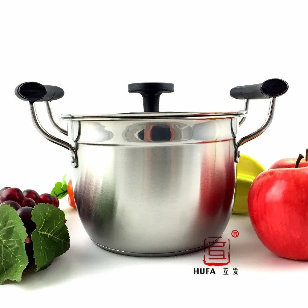 2017 Hot Sale HUFA 22cm double bottom stainless steel soup pot/non