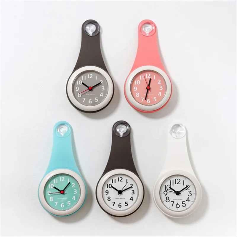 Mrosaa для дома ванной душа силиканые настенные часы водонепроницаемые присоски