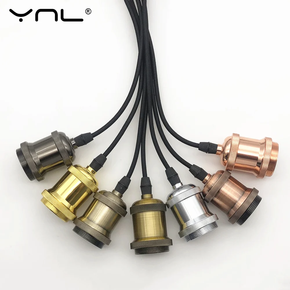  Classical Vintage Cord Pendant Lights E27 110V 220V Modern Lamp Bases LED Lights Edison Bulb Decor  - 33007804521