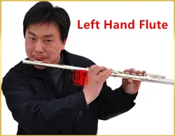 Профессиональный Флейта 16 отверстия C тон левой руки Флейта Посеребренная Мельхиор материал с ключом E Dizi музыкальный инструмент flauta