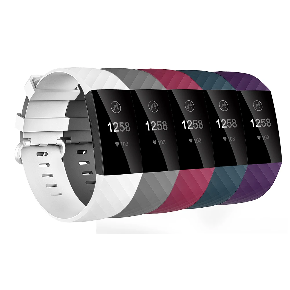 Baaletc зарядка 3 ремешка 5 упаковок спортивные Сменные аксессуары для Fitbit Charge