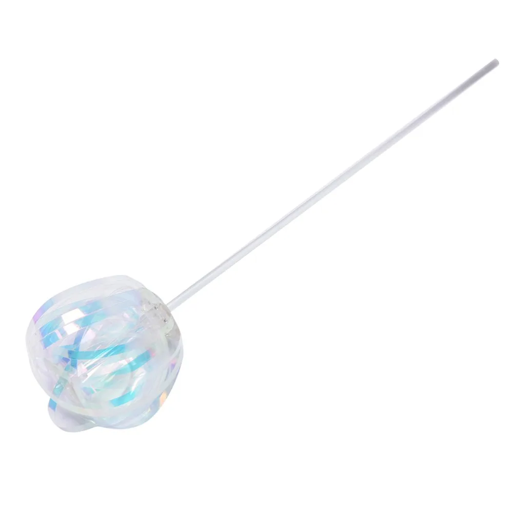 Забавная пластиковая красочная наружная пузырчатая палочка для игр на открытом воздухе, активная игрушка для детей, малышей
