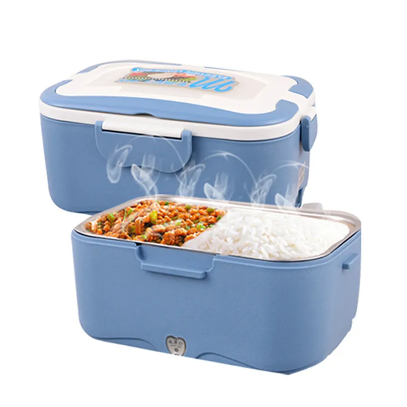 NEW 24V 220V Portable Car Plug Heated Lunch Box Compact Electric Heated Lunch Food Warmer Box