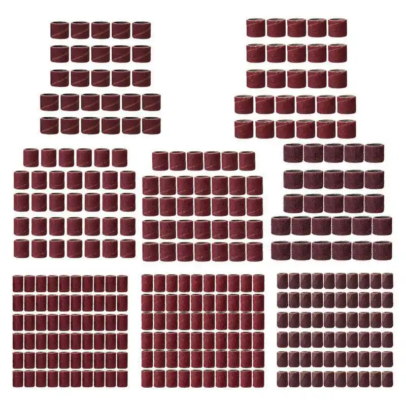 338pcs Drum Sanding Kit Sanding Bands Drums 1/2    1/4    3/8  Chuck Drill Sander Tool Set for Abrasive Rotary Tool