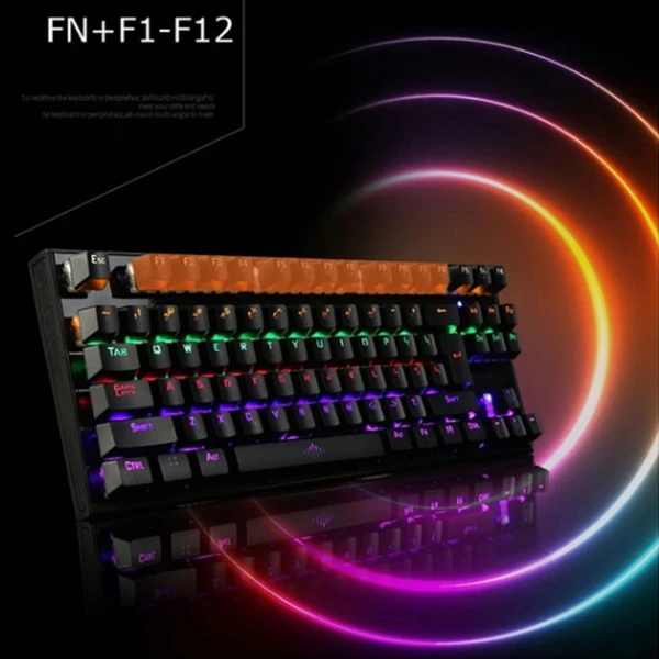Игровая механическая клавиатура с подсветкой USB Проводная 26 клавиш анти-ореолы игровая клавиатура S288