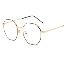 Металлический экран оправ Для женщин Женский Досуг очки прозрачные линзы оправ мода чтения Очки