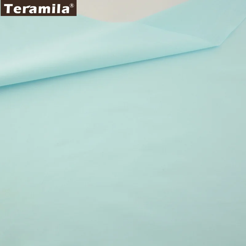 Хлопок Ткань одноцветное Небесно-Голубой Цвет твил Tecido ремесел Лоскутное Fat четверти Текстиль для дома Материал кровать Лист лоскутное см