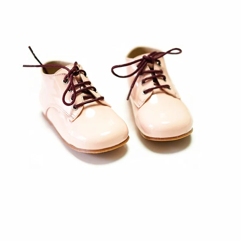 Online Botas de piel sintética para niños niñas Martin botas con cordones antideslizantes para niños botas para niños