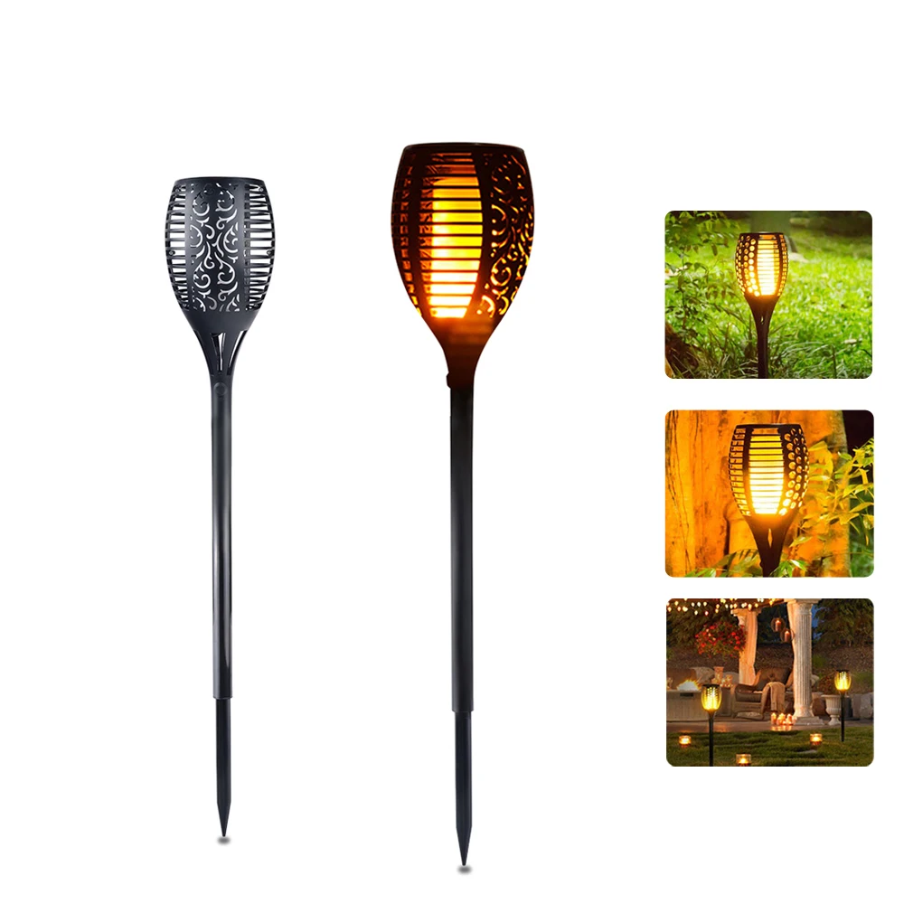 Solar Flame Flickering Lamp LED Lamp Light IP65 Waterproof Outdoor ...