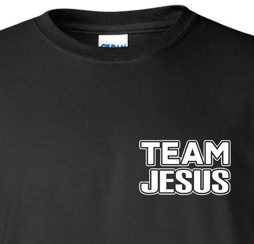 

2019 Men T-Shirts Male Funny Tees Men Short Team Jesus Christian Cosplay T-shirts Cartoon Print Short Sleeve T Shirt Free