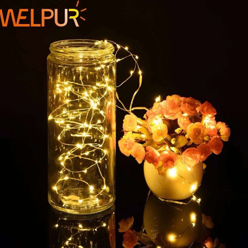 

Welpur String Lights Led 10m 5m 20MDC12VCooper Wire 1M2M4M For Christmas Fairy Holiday Wedding Outdoor PartyDecoration