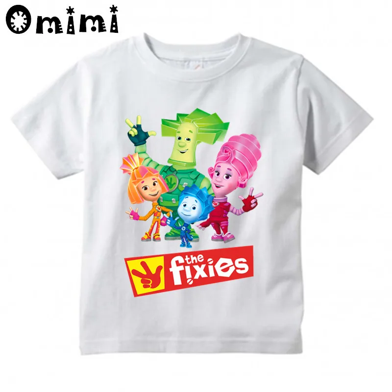 

Boys/Girls The Fixies Cartoon Design T-Shirt Children's Funny Short Sleeve Tops Kids T Shirt