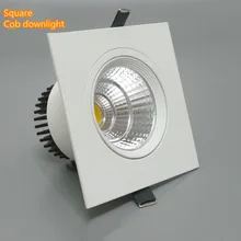 COB 10 W Диммируемый светодиодный светильник 120 Угол Теплый/чистый белый решетка светодиодная лампа 85-265 v/AC