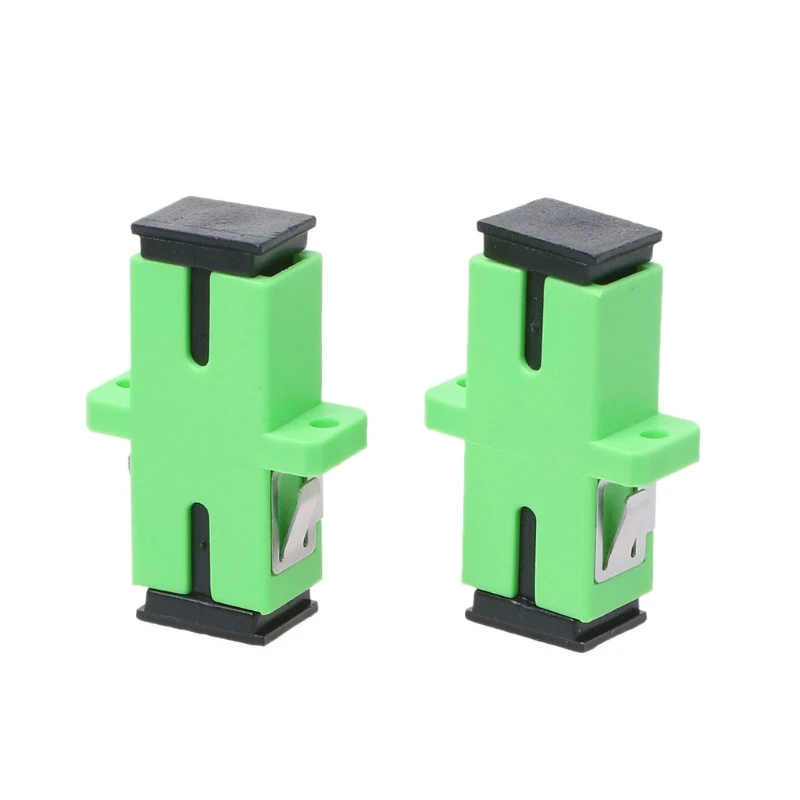 

500PCS Optical Fiber Adapter SM Singlemode Simplex SC APC FTTH Optic Fiber Adaptor and Coupler Fiber Flange Coupler