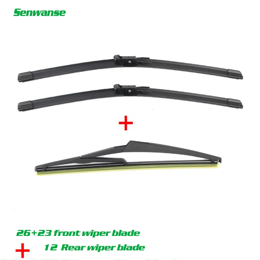 

Senwanse Front and rear Wiper Blades For Mercedes-Benz A-class B-class W169 W245 Windshield Windscreen wiper 26"+23"+12"