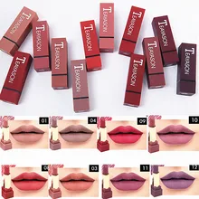Бренд макияж губы 12 цветов пигмент бархат Красный телесный матовый помада легко носить Соблазнительная помада Водонепроницаемая Матирующая косметика