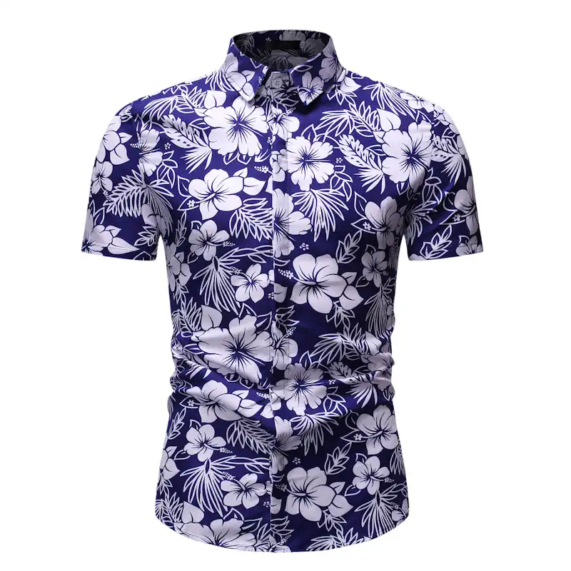 camisa para hombre de flores
