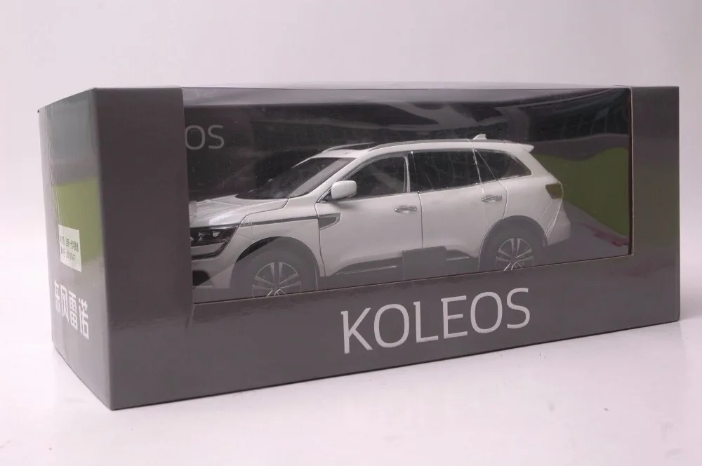 1:18 литья под давлением модель для Renault Koleos белый внедорожник сплав игрушечный автомобиль миниатюрная коллекция подарок