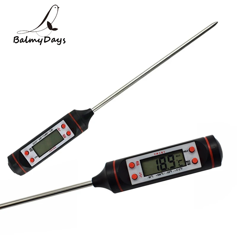 

Digital Meat Thermometer Probe Kitchen Cooking Thermometer Barbecue Grill Food Thermometer for Milk Water Smoker BBQ Accessories
