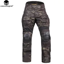 EMERSONGEAR New Gen3 Combat Pants With Knee Pads Water-resistant Training Clothing Airsoft Tactical Pants Multicam Black