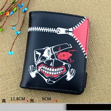 Лидер продаж Токио упыри Кен kaneki Японии аниме Косплэй pu портмоне Для мужчин Для женщин Короткие Кошелек с монета карман бумажник