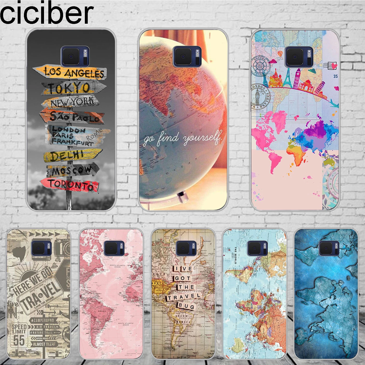 

ciciber World Map Travel For ASUS ZenFone Live L1 V 3 GO Zoom For ASUS ZenFone MAX Lite Plus Pro M1 L1 Phone Case Silicone TPU