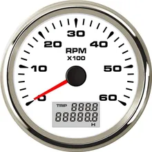 Универсальный 0 6000RPM Тахометр измерительные приборы 85 мм ЖК Rev