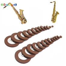 25 шт./компл. альт-саксофон альт саксофон Замена деревянных духовых инструментов коричневого цвета из искусственной кожи колодки Jul4_30