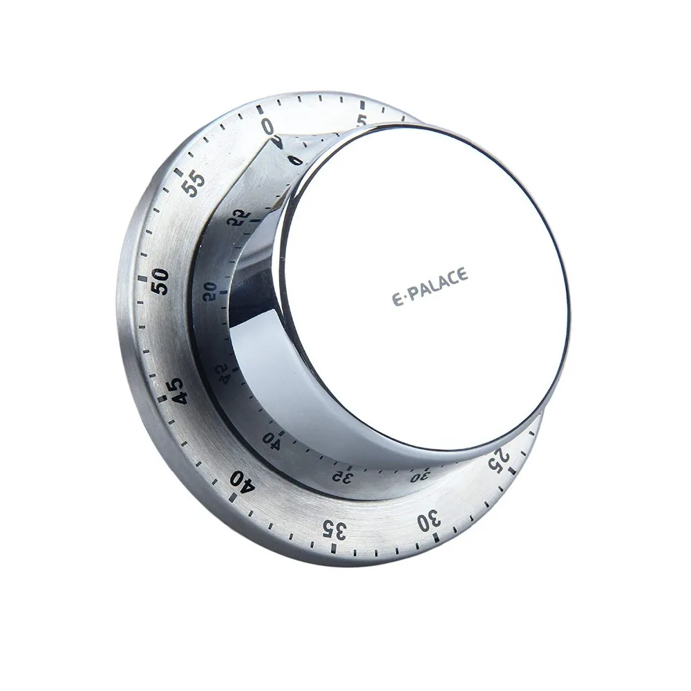 

Stainless Steel Kitchen Timer 60 Minute Timing Loud Alarm Magnetic Countdown Timer Cooking Tools Kitchen Gadgets (1pack)