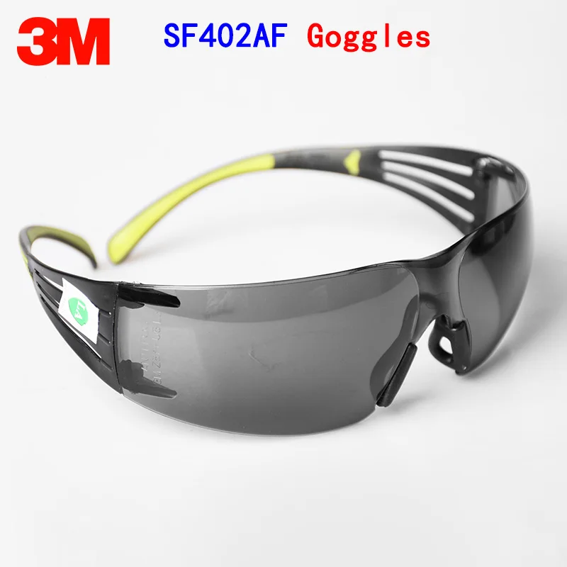 3 м SF402AF защитные очки подлинной безопасности 3 м очки серый Анти-туман Анти-шок SF400 серии защитные очки