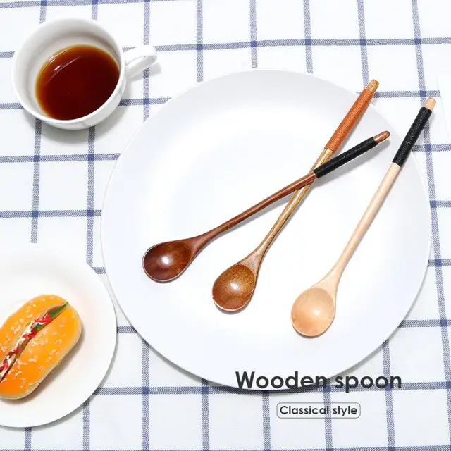 Long Handle Wooden Spoon 3