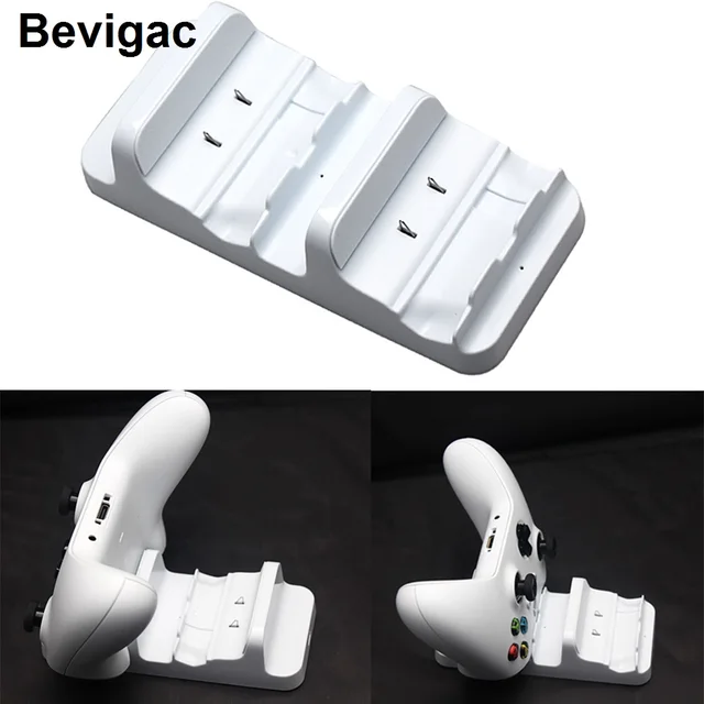 Best Offers Bevigac Dual Controller Charging Dock Station Charger Stand & Battery Pack for Microsoft Xbox One Slim Generation 1 2 Controller