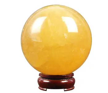 

90mm size drop shipping Natural orange calcite Crystal gemstone ball meditation reiki healing chakra crystal sphere decoration