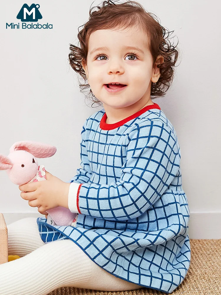 Мини платье balabalaBaby платья для маленьких девочек весна 2019 новое Хлопковое