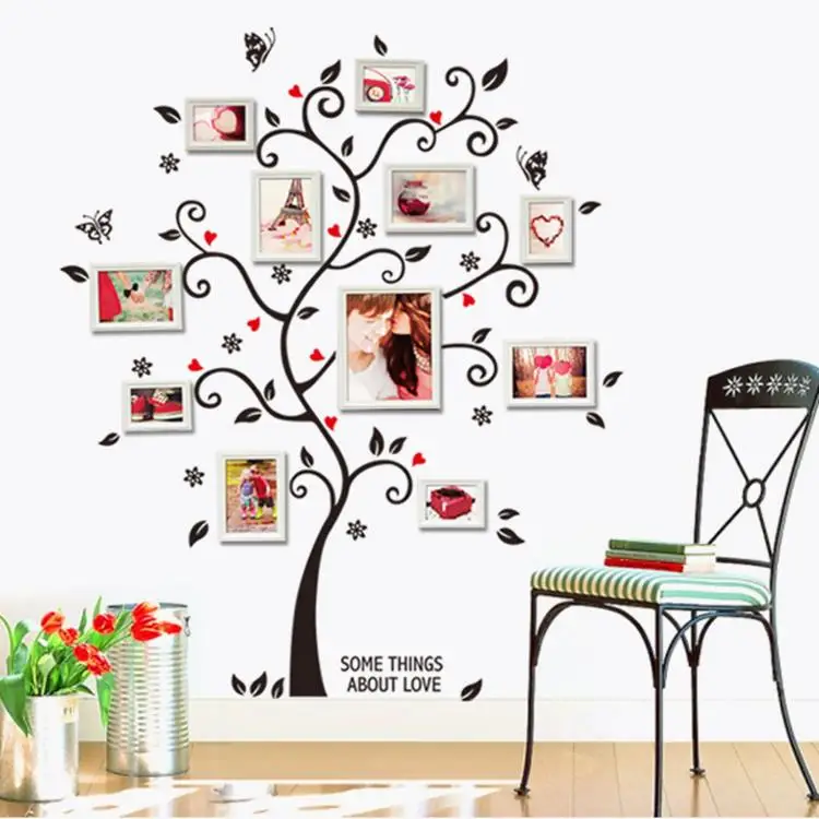 Decorating Arranging Photos On A Wall The Way To Arrange Creative Frame Landscape Wall Stickers For Living Room Stairs Decoration Bedroom Home Decorative Painting Mural