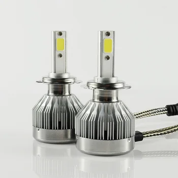

2018 Real New Arrival Led Car 2x 60w H7 6000lm Super Power Car Headlight Single Beam Auto Headlamp Lights Cob Bulbs 6500k