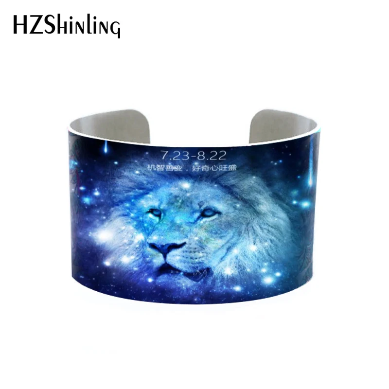

adjustable Open Bangle Bracelet with custom Star Constellation Zodiac Jewelry printed photo animal cuff jewelry