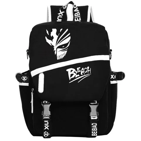High Quality  New Anime BLEACH Printing Backpack Travel Canvas Backpack Women military Rugzak School Laptop Bags