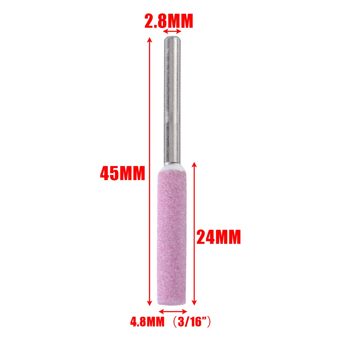 5pcs 4.8mm Chainsaw Sharpener Grinder Chain Saw Grinding Stone Saw Chain File for Lawn Mower Repair Tools