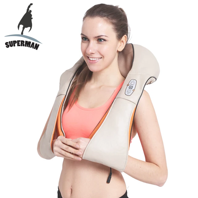 Dropshipping electrical shiatsu massager neck massage device electric back shoulder belt massages body machine