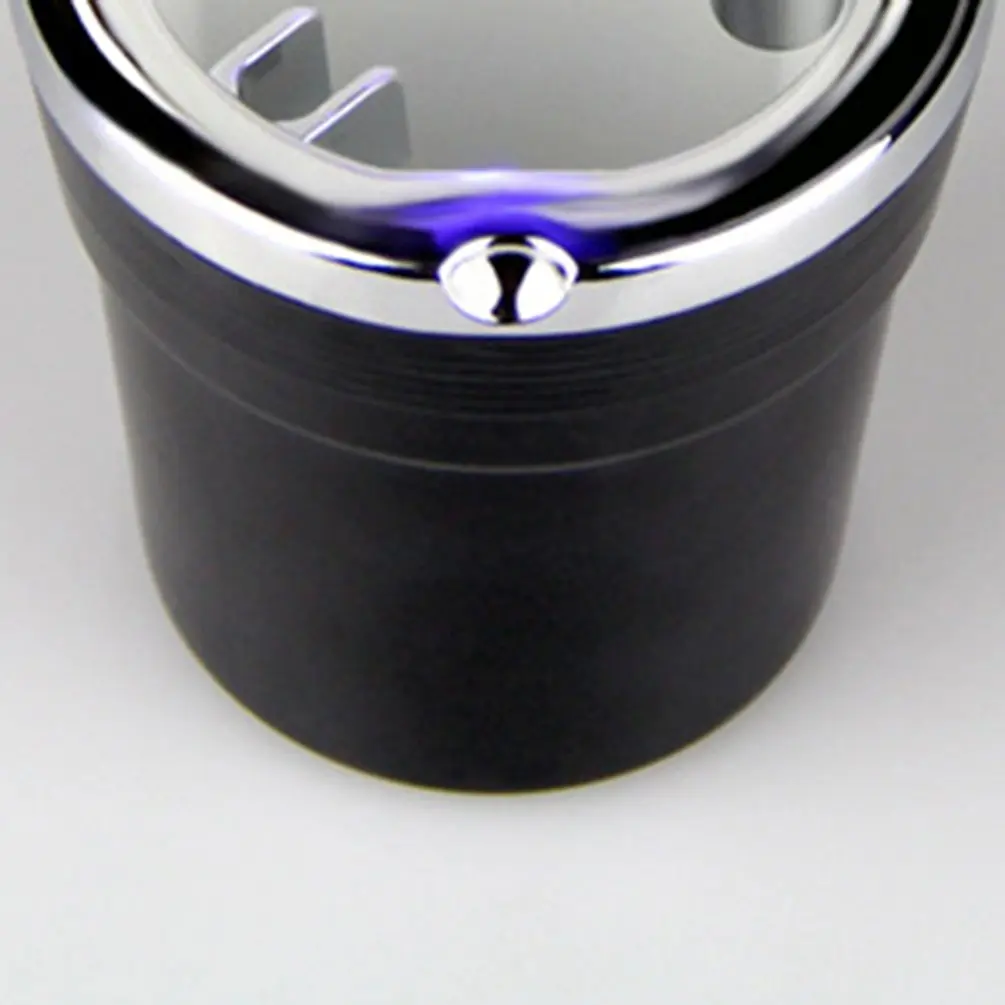Car Ashtray LED Light Cigarette Ashtray Smokeless Ashtray Windproof Car