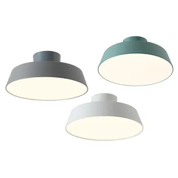 

Post modern simple macaron ceiling lights colorful lovely sweet family corridor deco adjustable lampshade surface mounted lamp