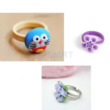 10 шт. Полимерная глина палец формы для колец Регулируемая нержавеющая сталь свадебные формы для колец для детей Дети DIY Моделирование глины инструменты