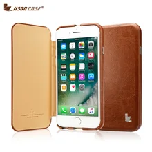 Jisoncase, кожаный чехол, чехол для iPhone 8 Plus, флип, умный чехол из искусственной кожи, роскошная книга, стильный, Магнитный чехол для iPhone 7/8 Plus