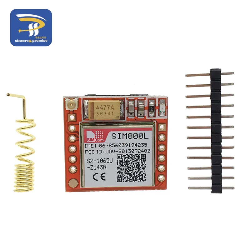 Маленький модуль SIM800L GPRS GSM комплект карта MicroSIM Core BOard Quad-band ttl последовательный порт с антенной