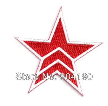 

MASS EFFECT COSPLAY N7 Red Five Point Star Costume TV Movie Embroidered Emblem punk rockabilly applique sew on/iron on patch