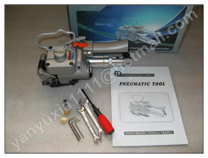 Гарантия новая пневматическая комбинация стальная обвязочная машина, стальная упаковочная машина KZ-32A для 32 мм стальной ремешок