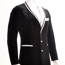 На заказ бархат современный танец мужской кардиган танцевальная одежда